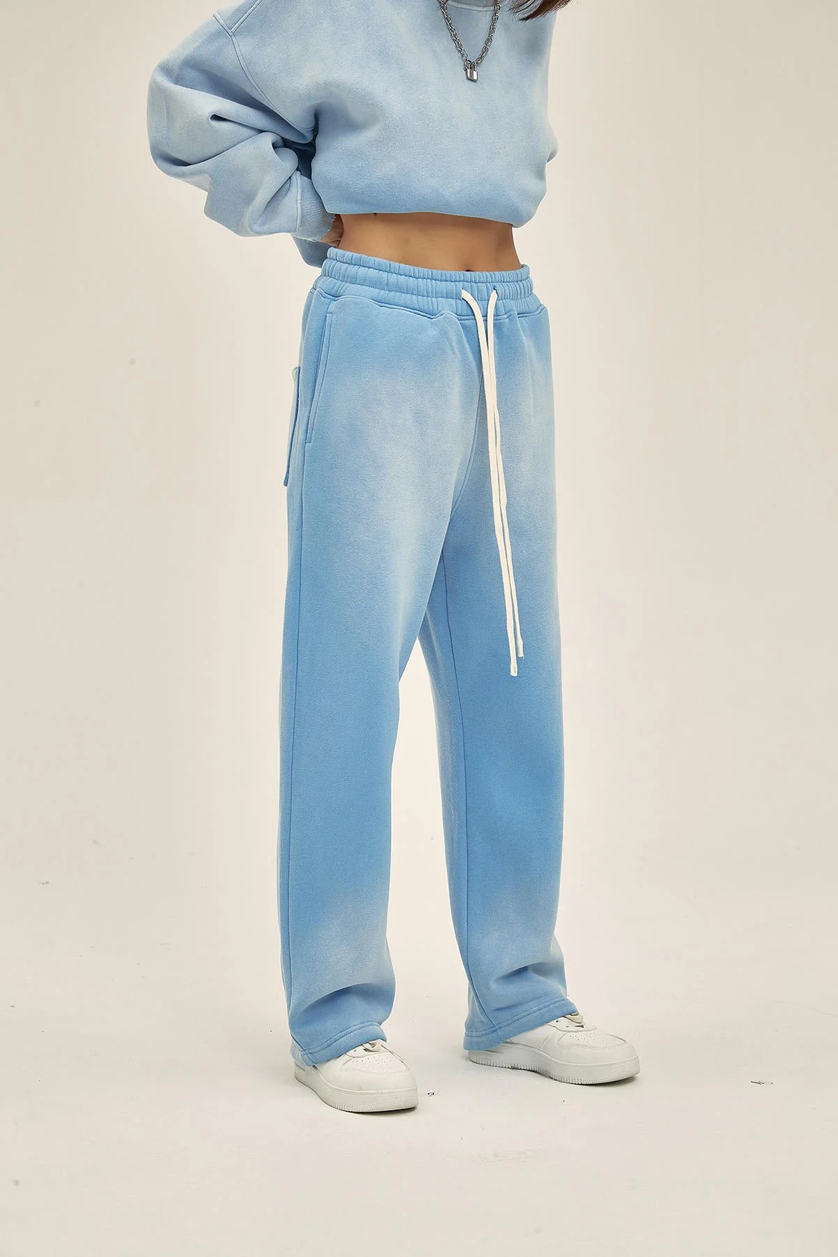 Batik Distressed Sports Women Blue Pants