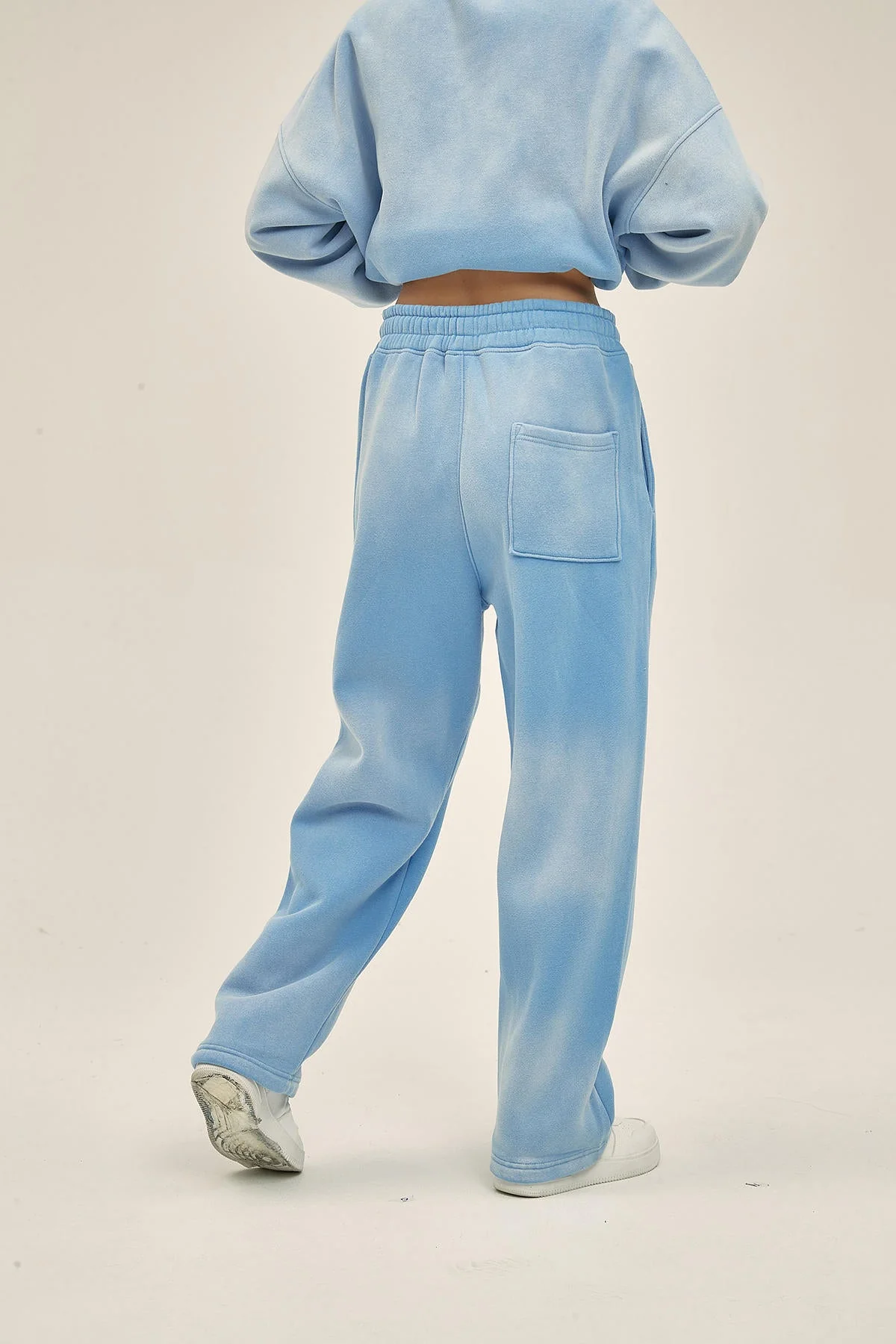 Alternative view of Batik Distressed Sports Women Blue Pants