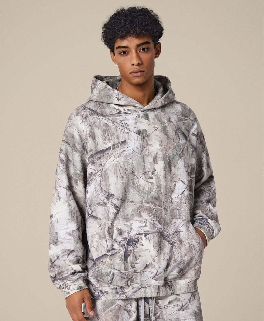 Grey Camo Hoodie