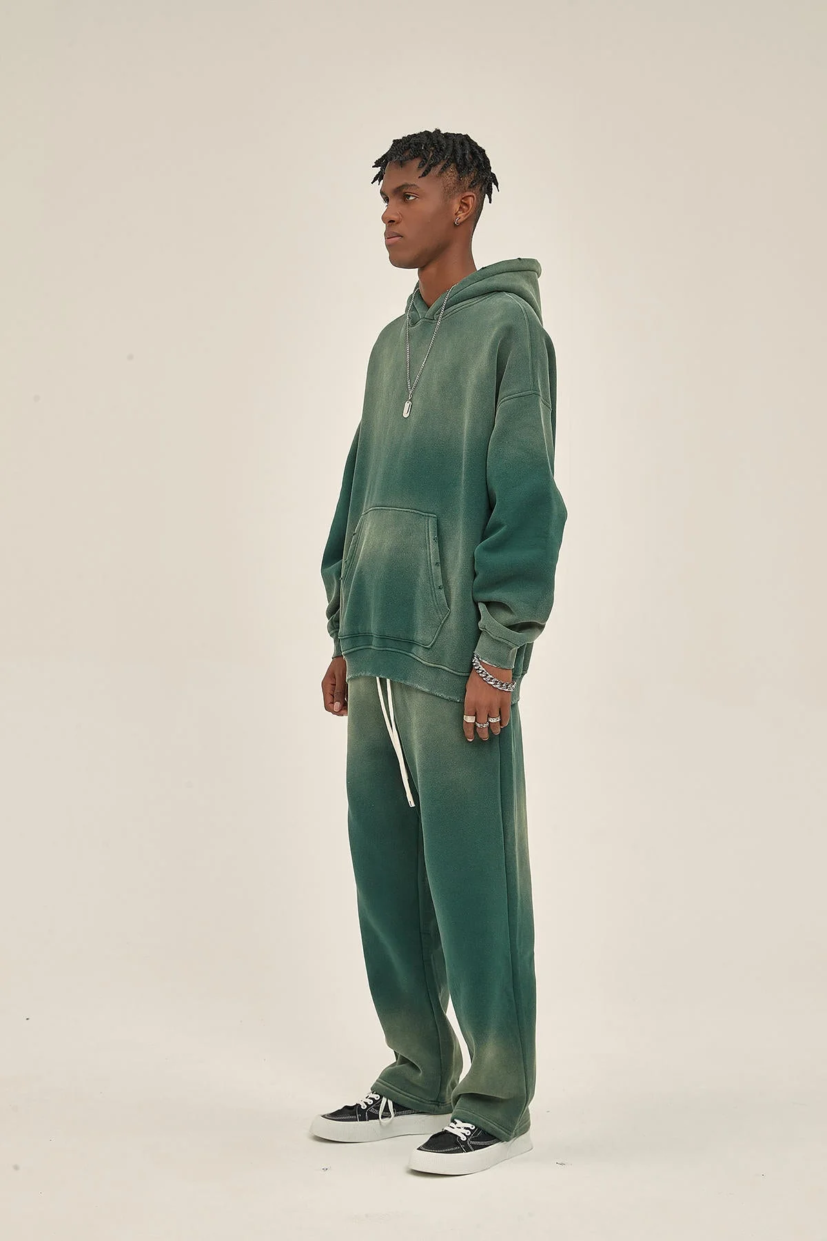 Alternative view of Tye Dye Dark Green Set
